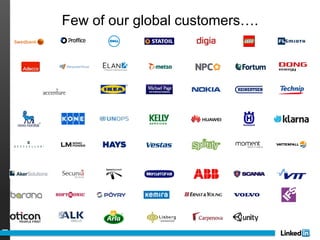 Few of our global customers….
 