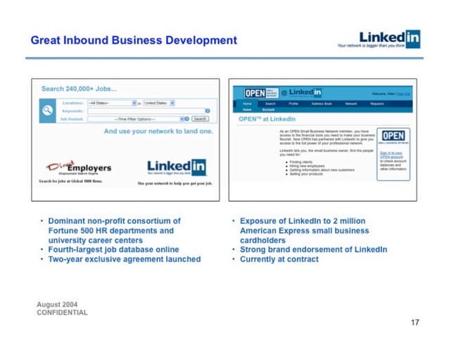 LinkedIn 슬라이드 17