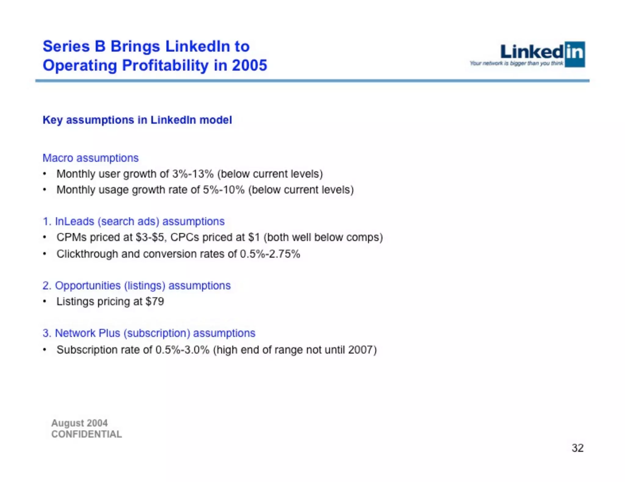 Linkedin Series B Pitch Deck
