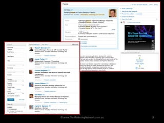 © www.TheMarketingNetwork.com.au   18
 