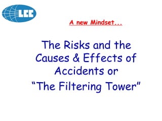 A new Mindset...
The Risks and the
Causes & Effects of
Accidents or
“The Filtering Tower”
 