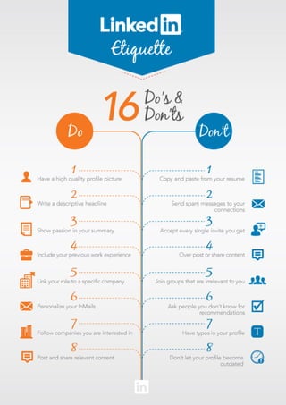 LinkedIn Do's and Dont's