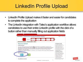 Taleo and LinkedIn Integration | PPTX