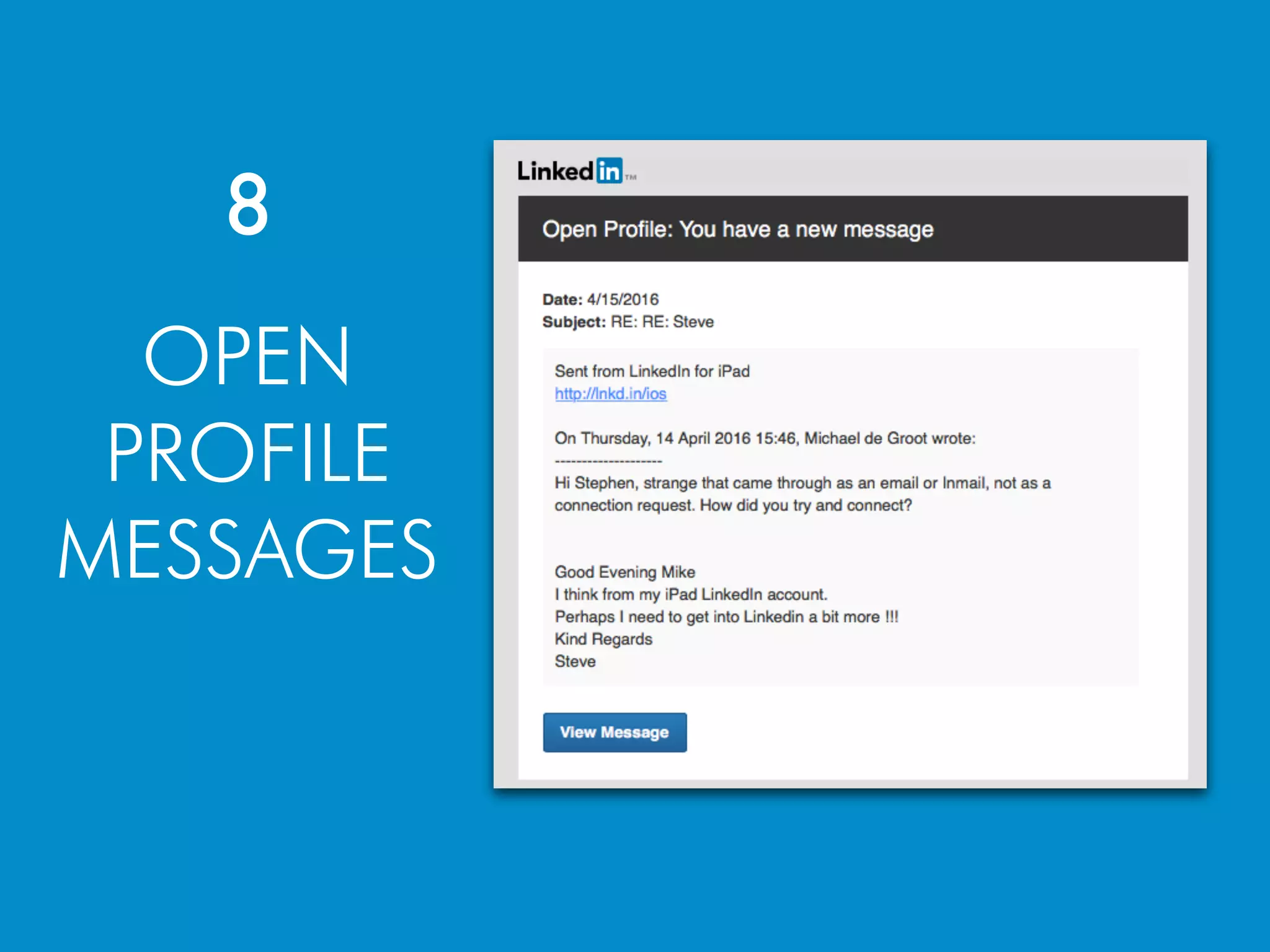 OPEN
PROFILE
MESSAGES
8