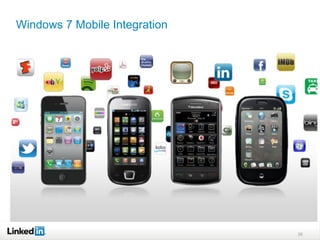 Windows 7 Mobile Integration




                               38
 