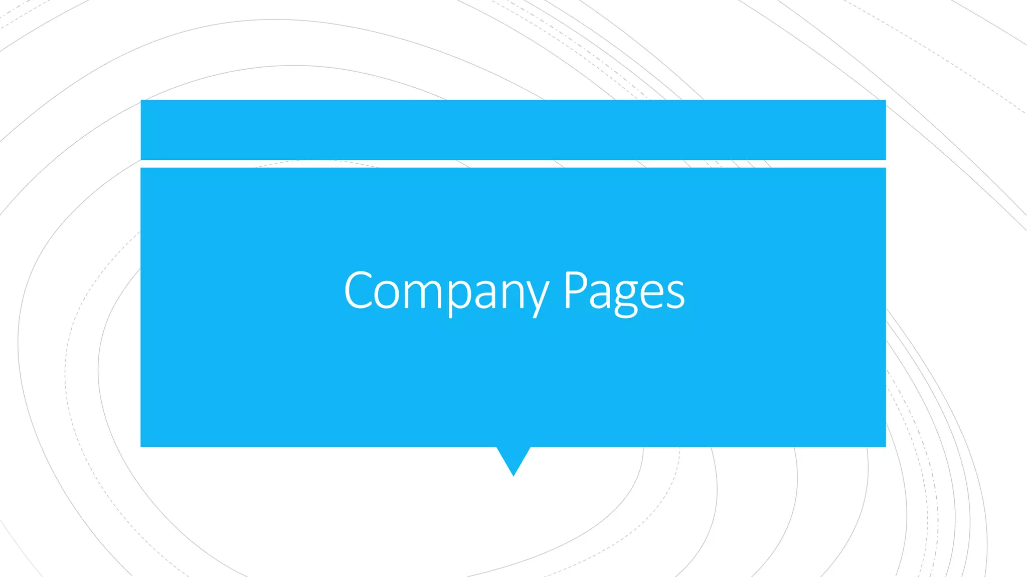 Company Pages
 