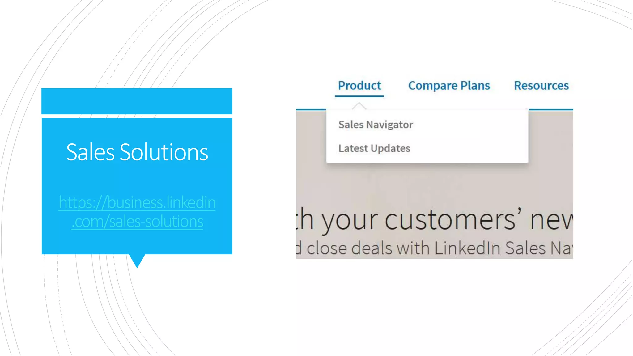 SalesSolutions
https://business.linkedin
.com/sales-solutions
 
