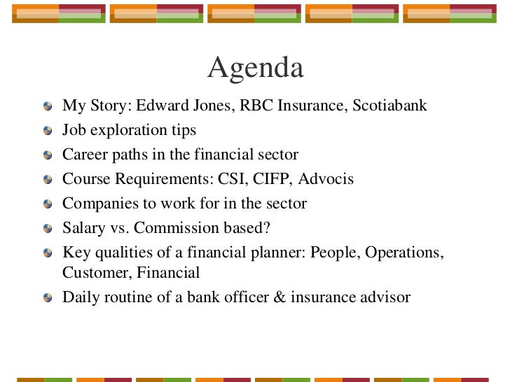 financial advisor daily schedule