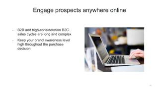 Reach professionals across the web with scale and frequency
22
LinkedIn Network Display
 