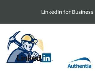 Presentation TitleLinkedIn for Business
 