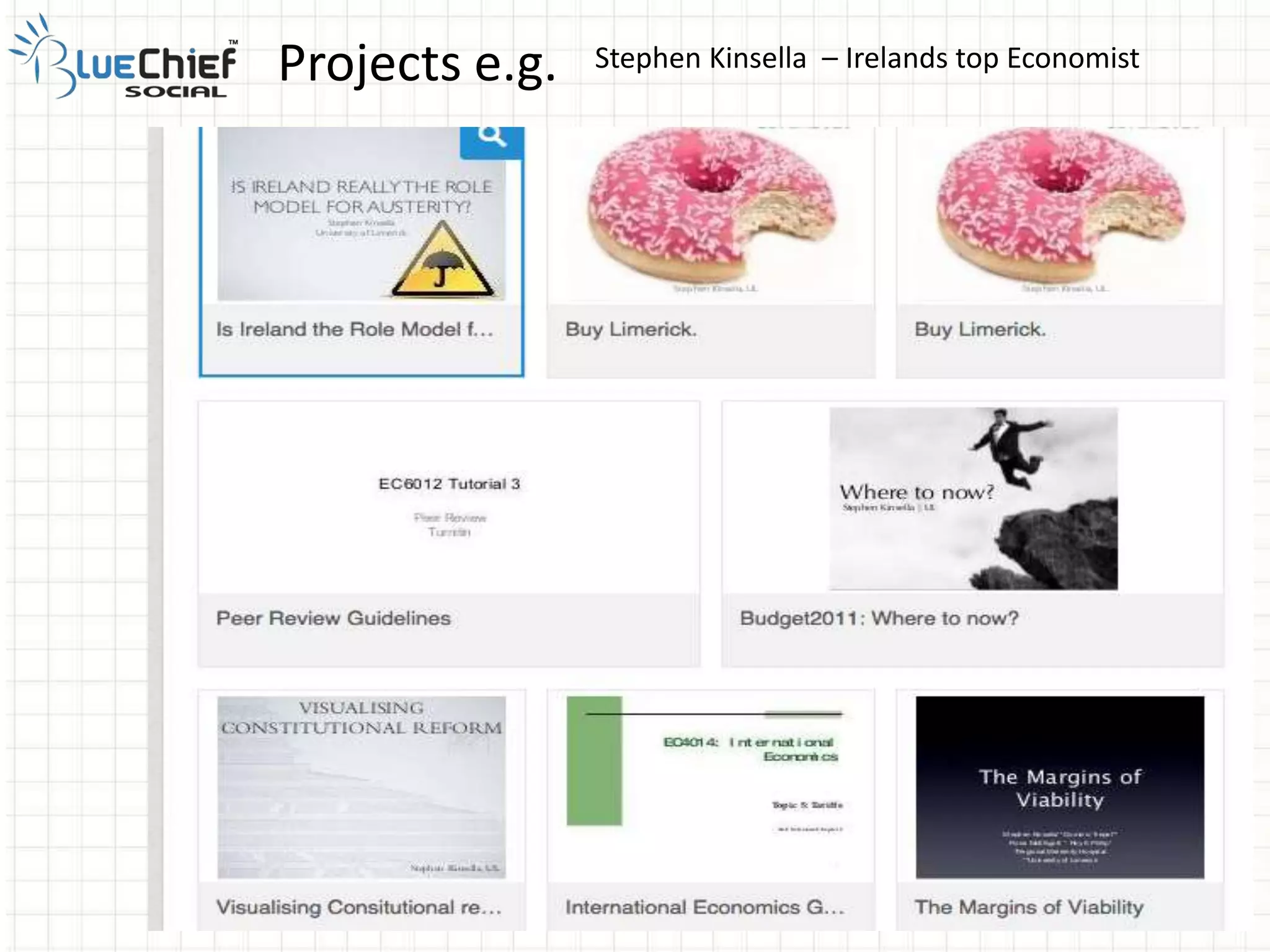 Stephen Kinsella – Irelands top EconomistProjects e.g.
 