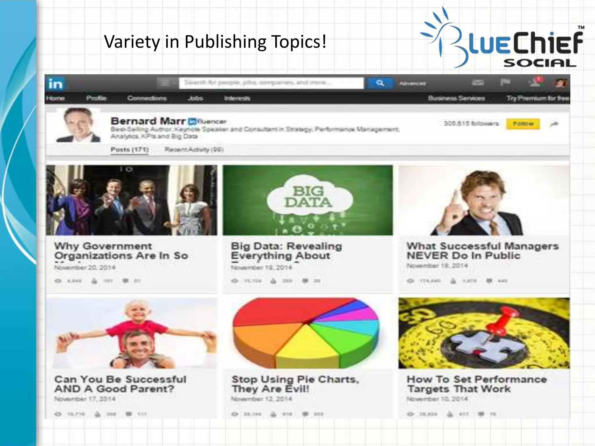 Variety in Publishing Topics!
 