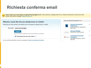 Richiesta conferma email
 