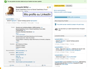 Il mio profilo su LinkedIn
        Mio profilo su LinkedIn
 