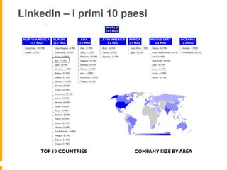 LinkedIn – i primi 10 paesi
 