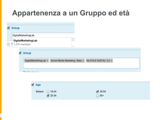 Appartenenza a un Gruppo ed età
 