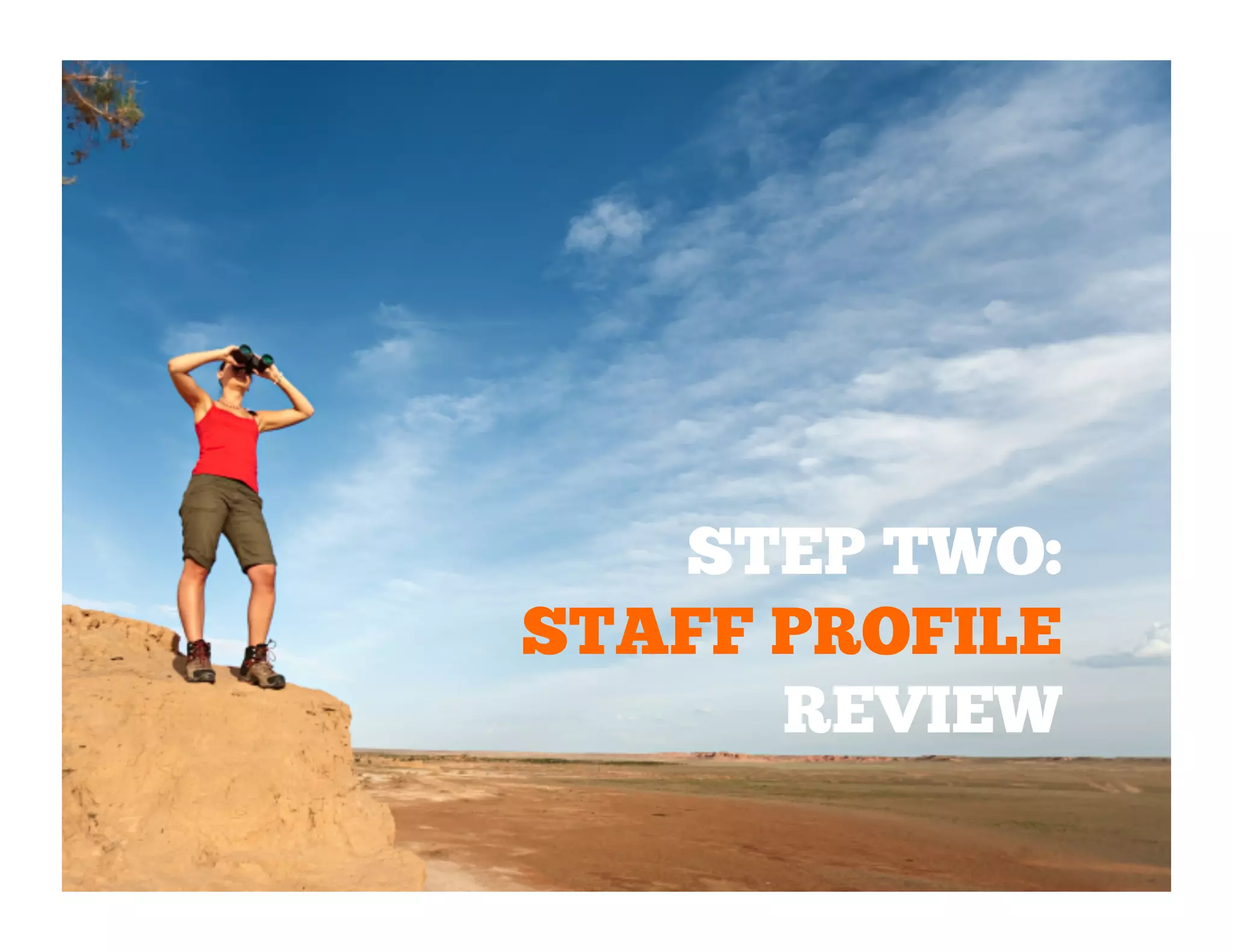 STEP TWO:
STAFF PROFILE
REVIEW

 