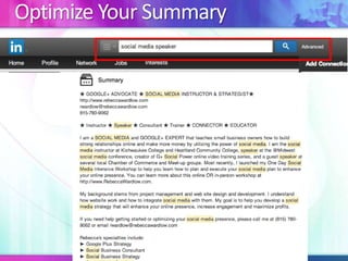 Optimize Your Summary

 