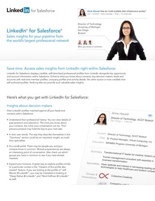Linked In For Salesforce Intro