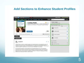 Add Sections to Enhance Student Profiles
5
 