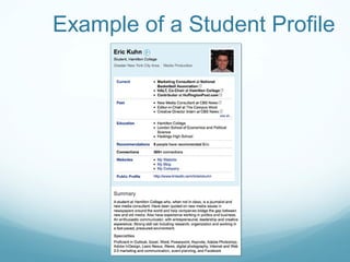 Example of a Student Profile
 