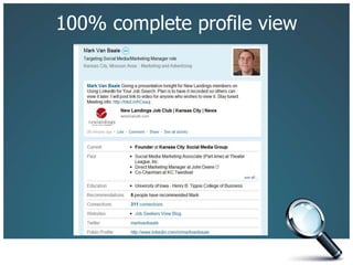 100% complete profile view
 