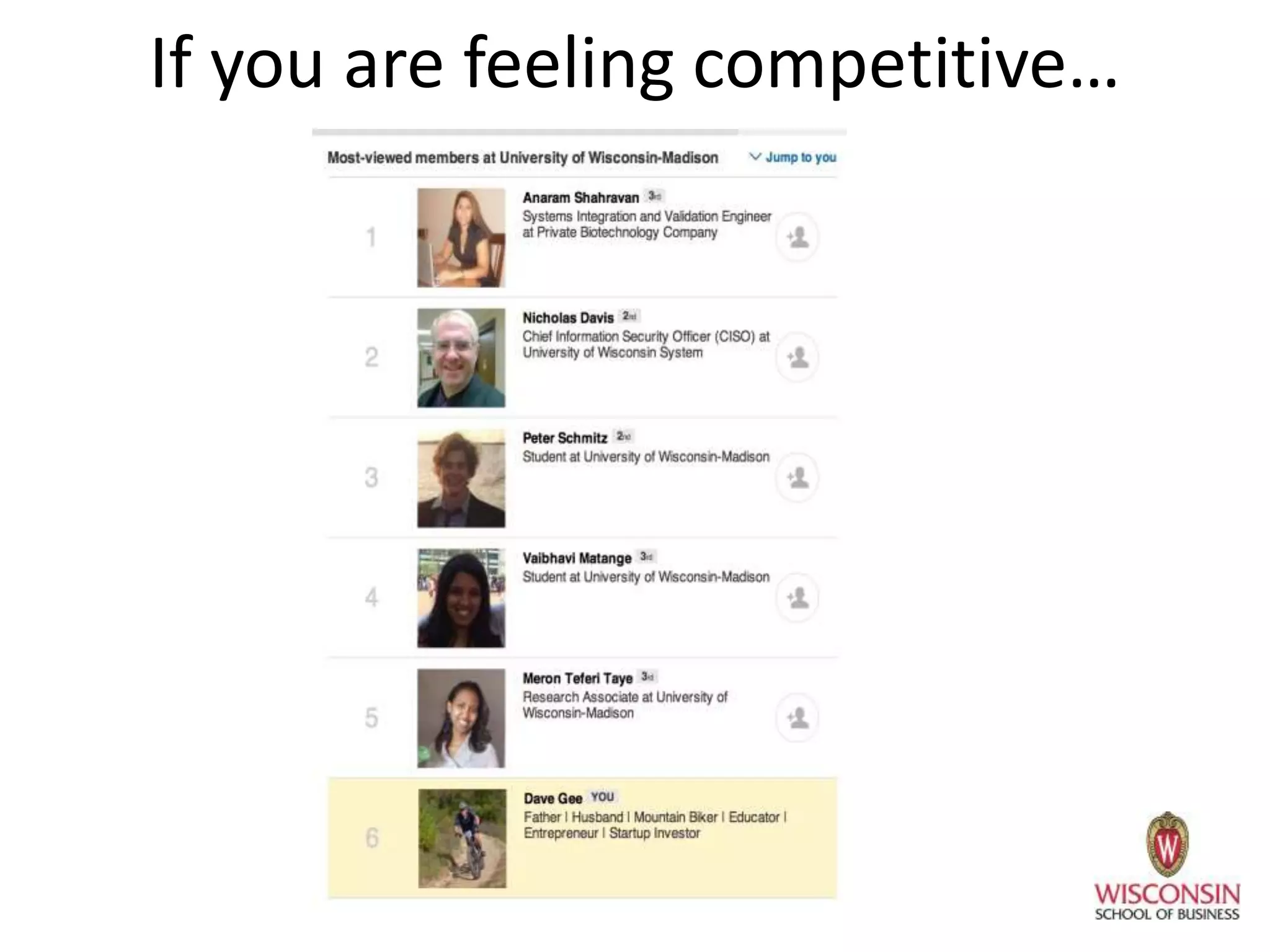 If you are feeling competitive…
 