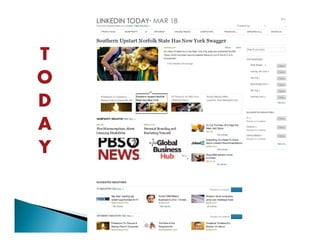 LinkedIn Today
T
O
D
A
Y
 