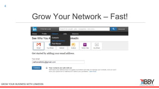 Grow Your Network – Fast!
thedigitalinstitute.com.au
4
GROW YOUR BUSINESS WITH LINKEDIN
 