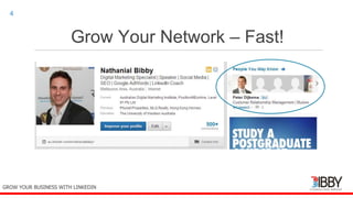 Grow Your Network – Fast!
thedigitalinstitute.com.au
4
GROW YOUR BUSINESS WITH LINKEDIN
 