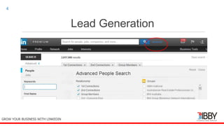 Lead Generation
thedigitalinstitute.com.au
4
GROW YOUR BUSINESS WITH LINKEDIN
 