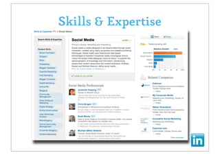Skills & Expertise
 