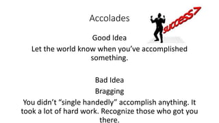 LinkedIn Good Ideas & Bad | PPTX