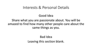LinkedIn Good Ideas & Bad | PPTX