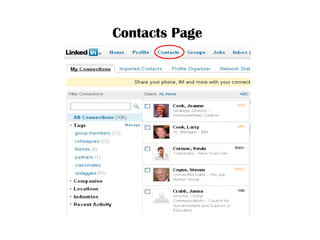 Contacts Page   