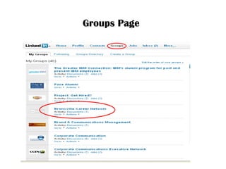 Groups Page   