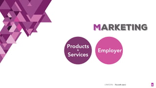 LINKEDIN - Christelle Letist 8
MARKETING
Products
&
Services
Employer
 