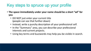 LinkedIn 101 for researchers | PPTX