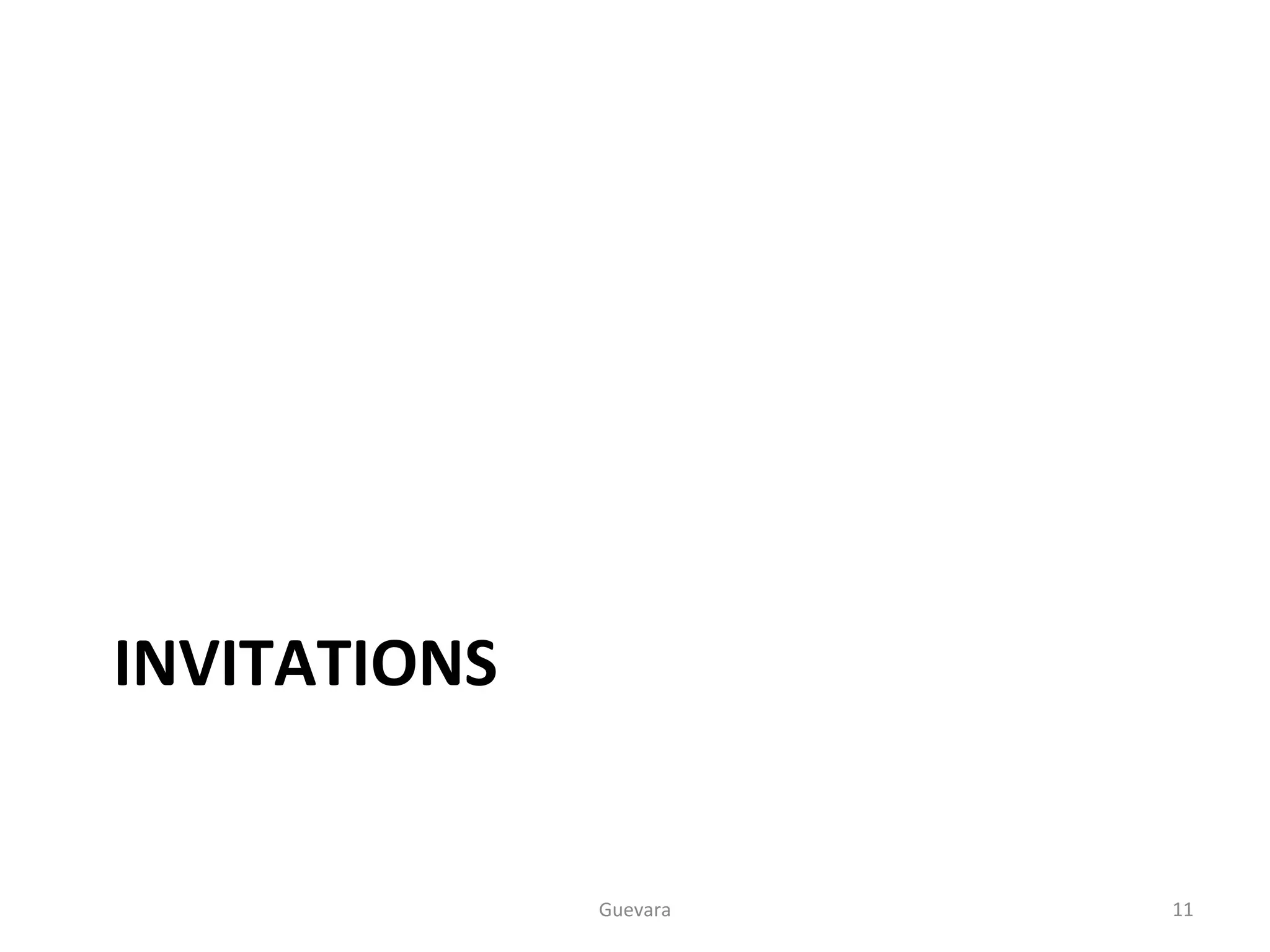 INVITATIONS Guevara 