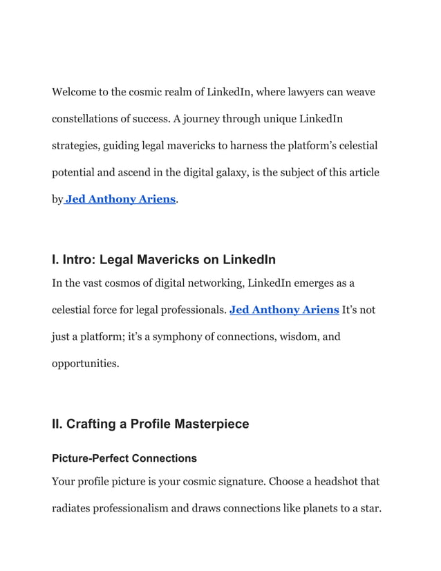 LinkedIn is essential for lawyers | PDF