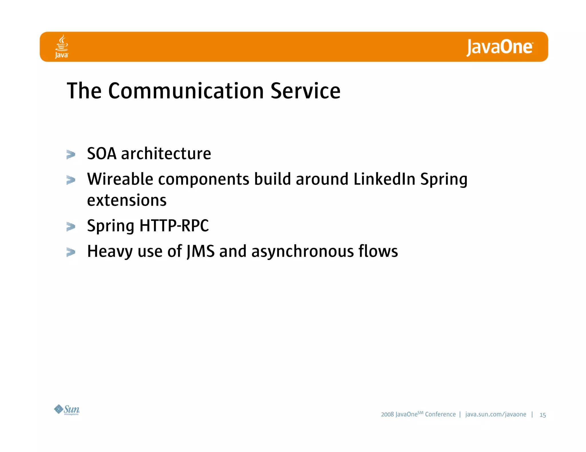 LinkedIn Communication Architecture