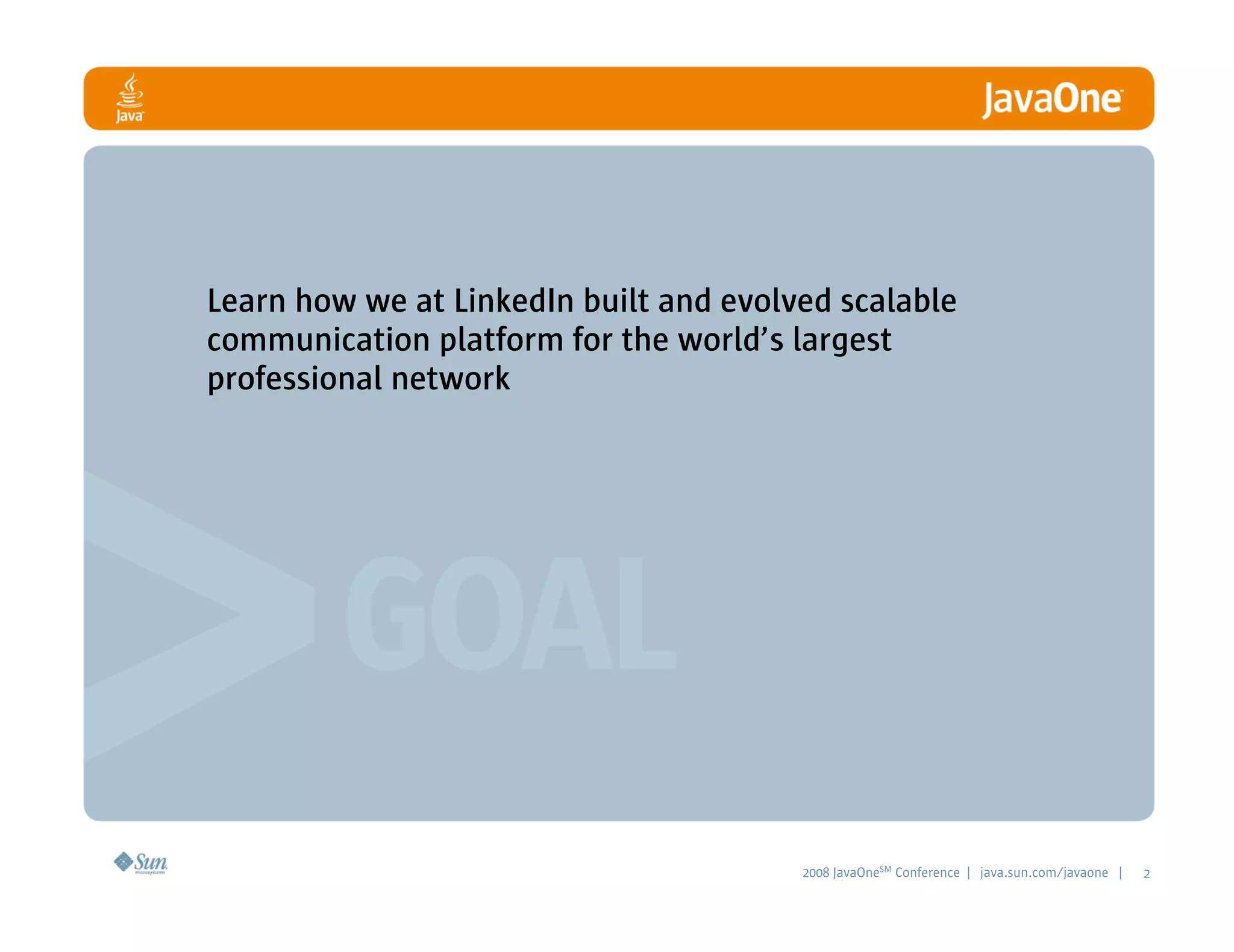 LinkedIn Communication Architecture