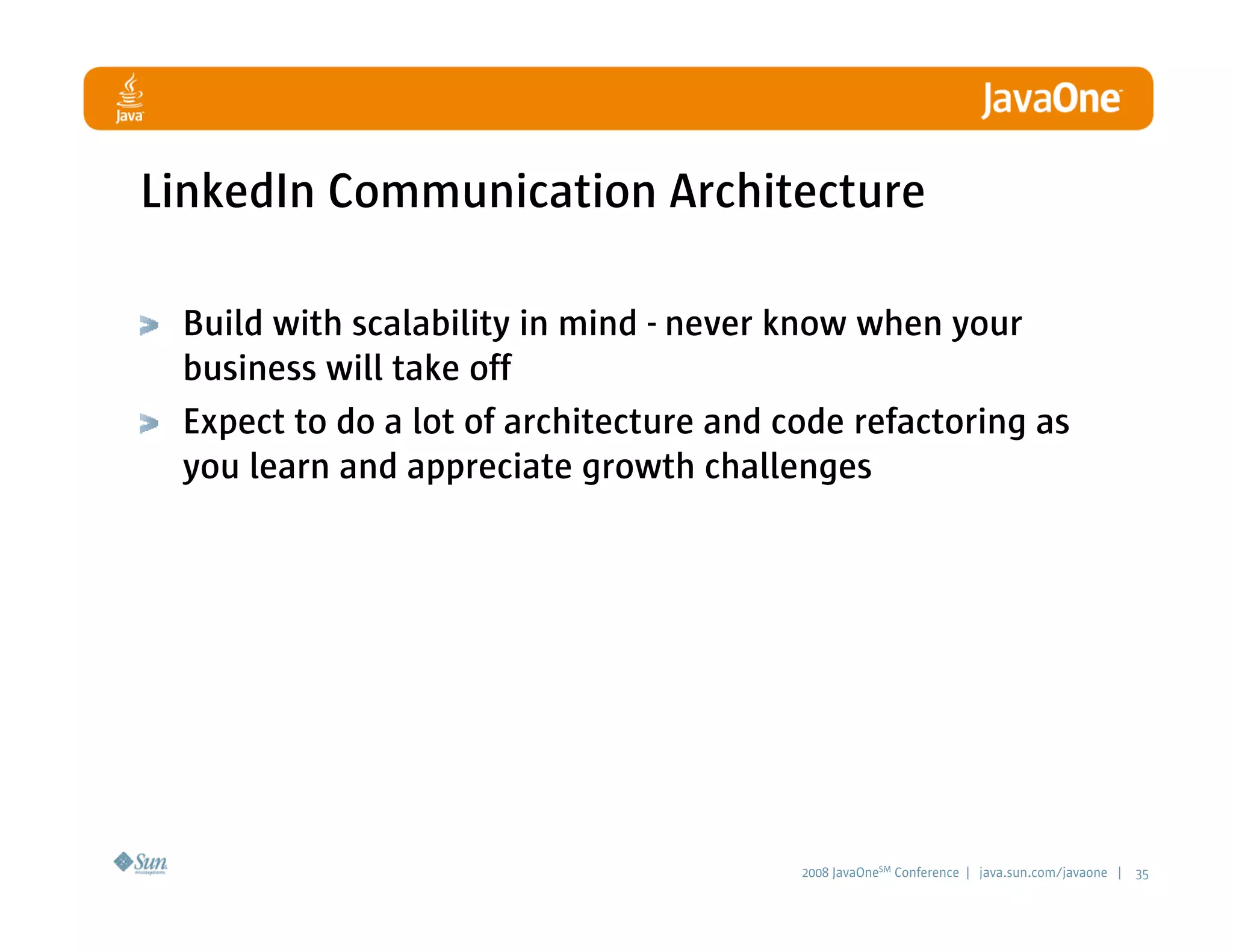 LinkedIn Communication Architecture