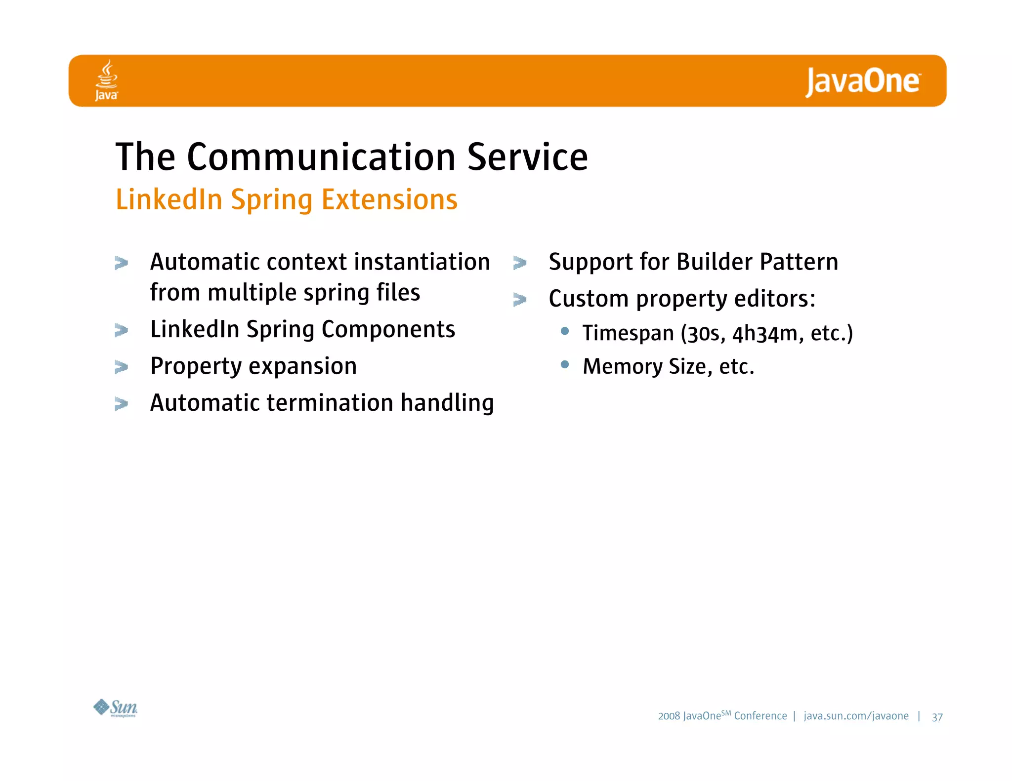 LinkedIn Communication Architecture