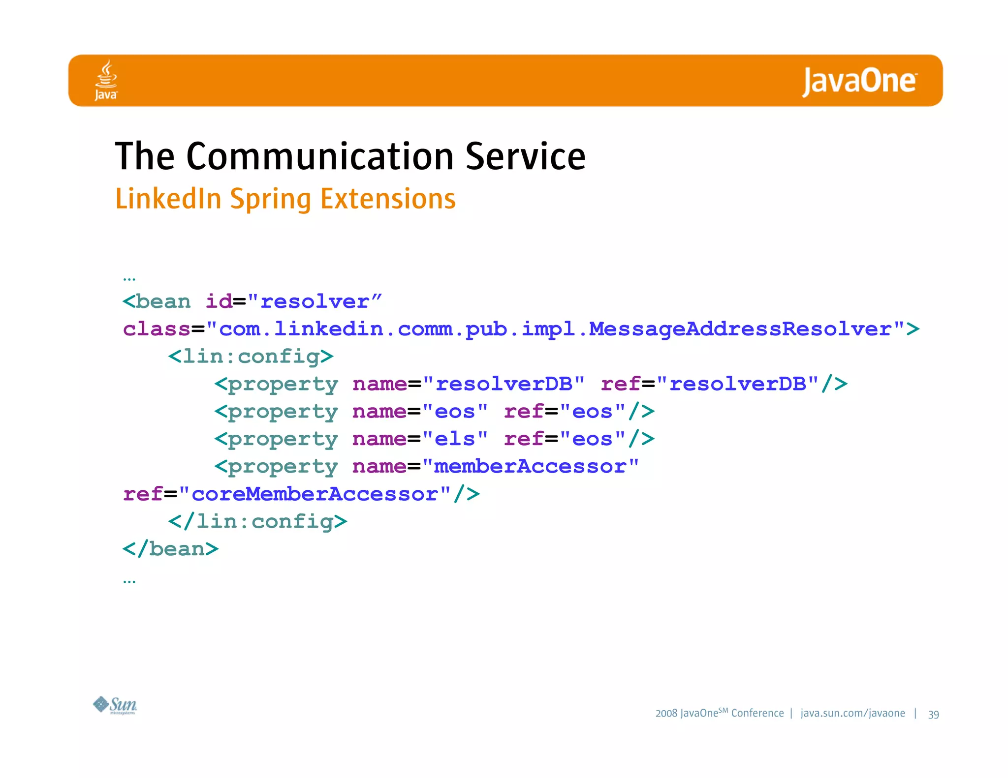 LinkedIn Communication Architecture