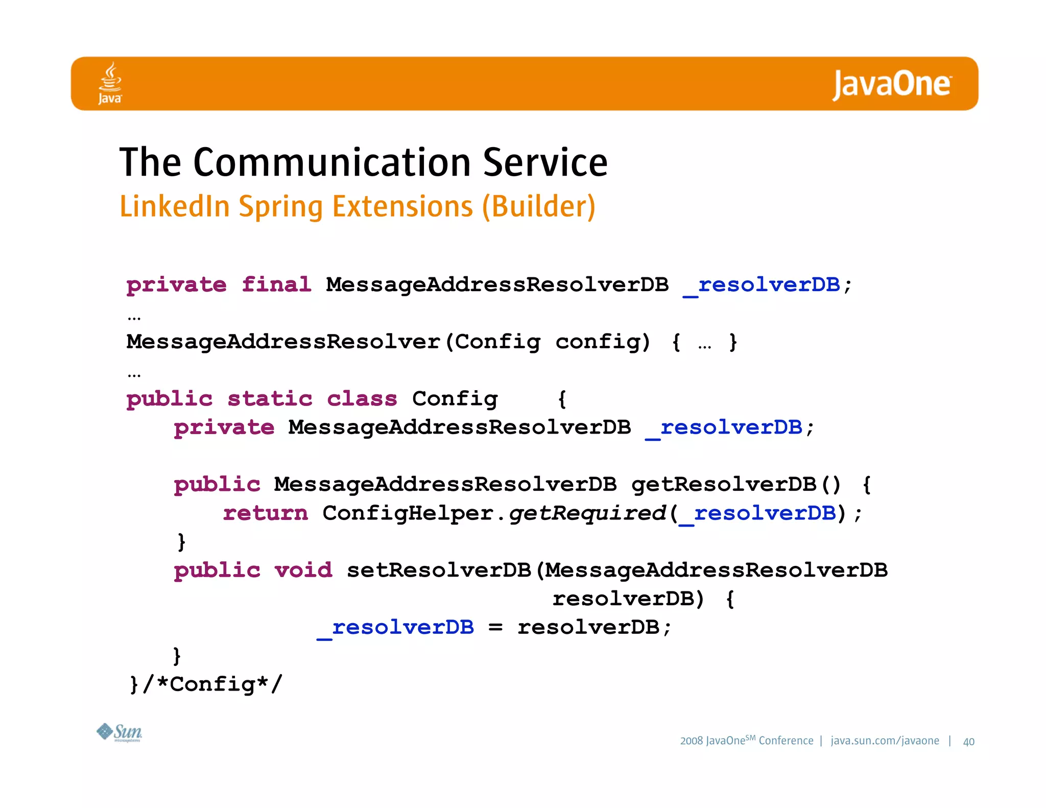 LinkedIn Communication Architecture