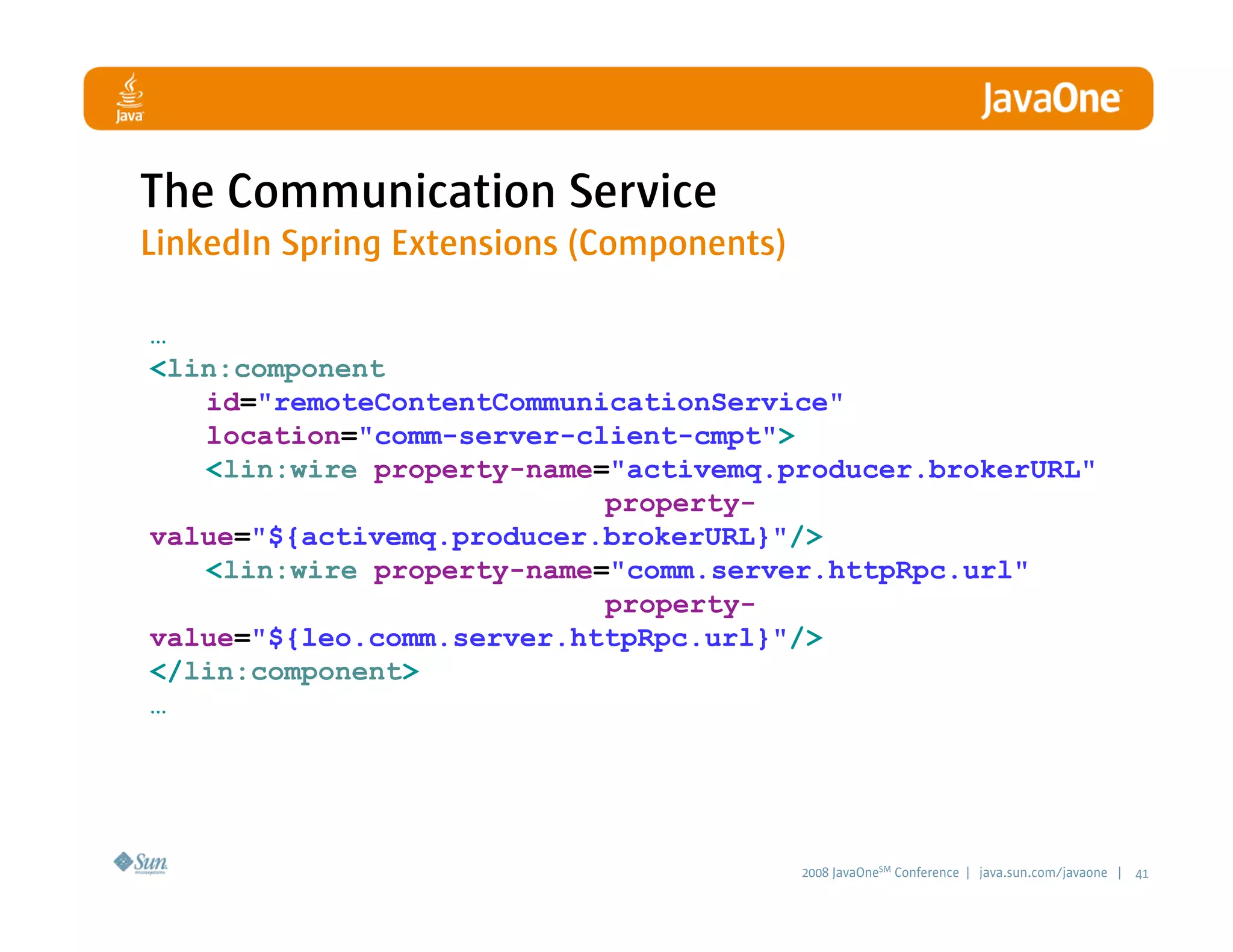LinkedIn Communication Architecture