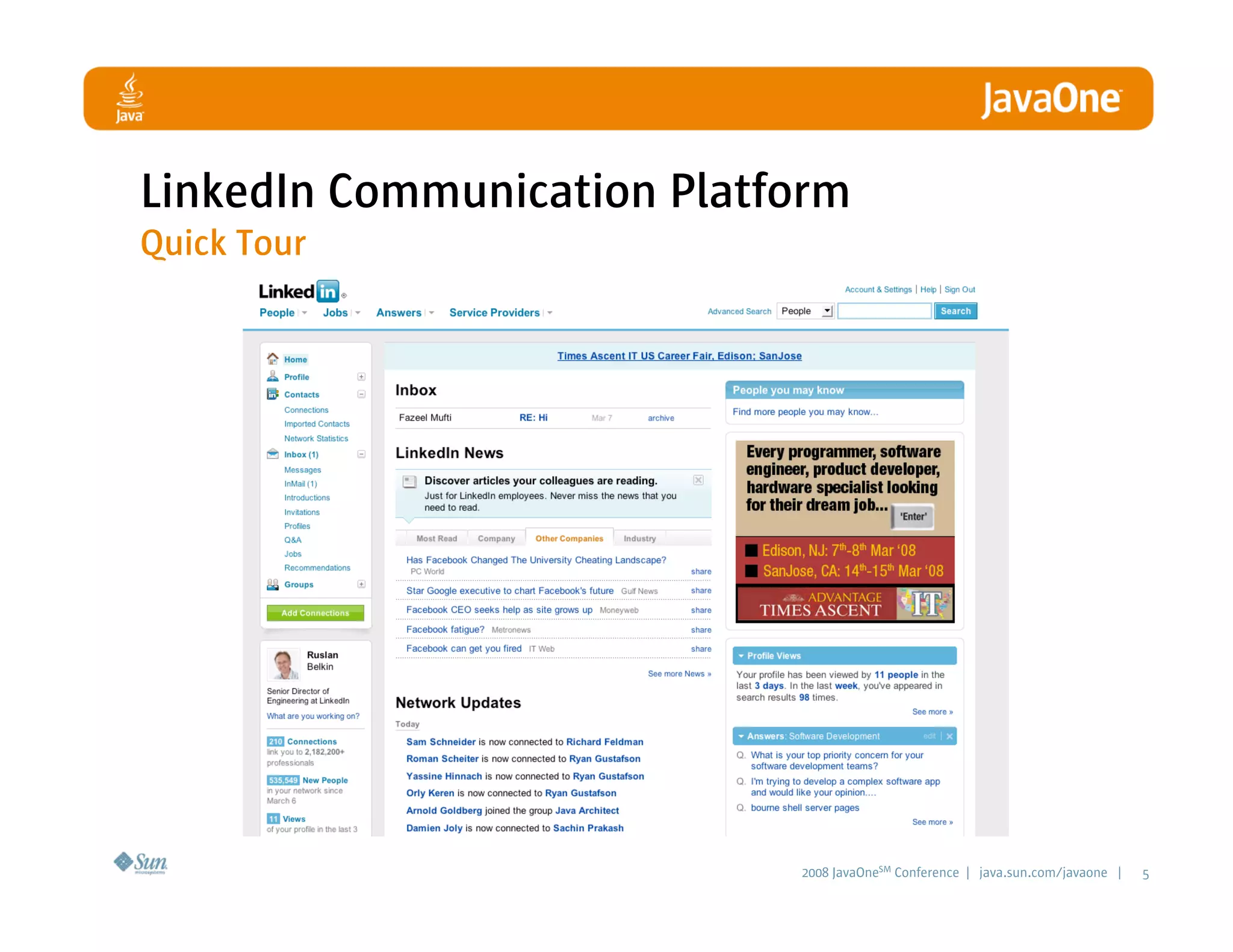 LinkedIn Communication Architecture