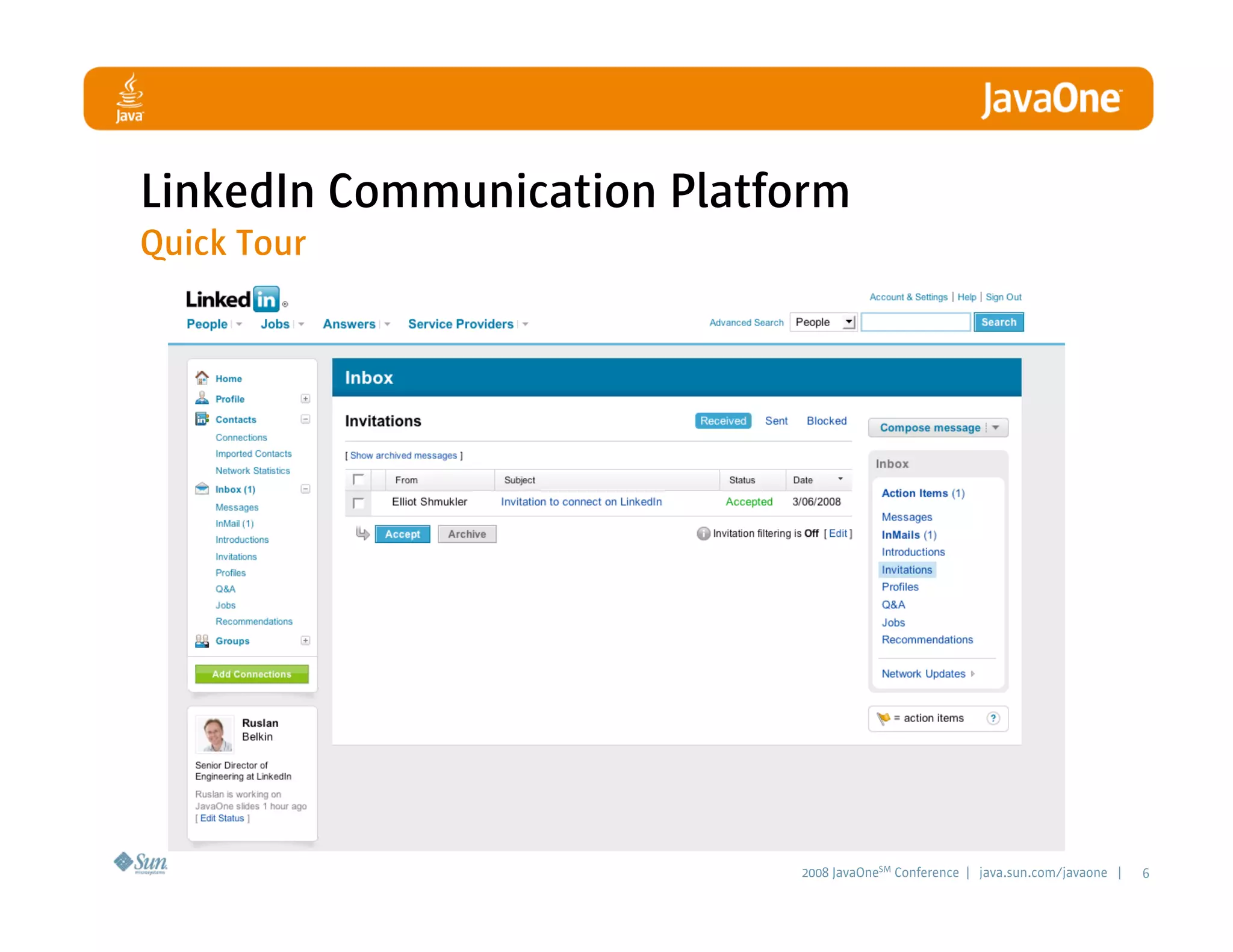 LinkedIn Communication Architecture