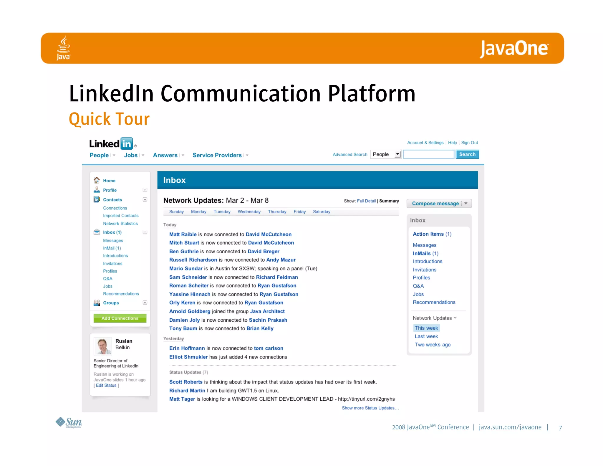 LinkedIn Communication Architecture